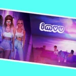 imvu app showing three female friends at sunset