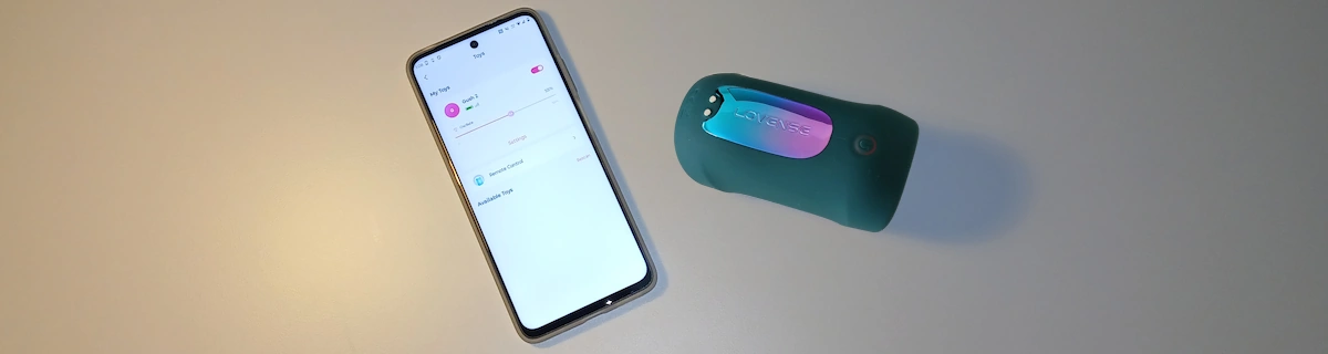 Lovense Remote app with connected device