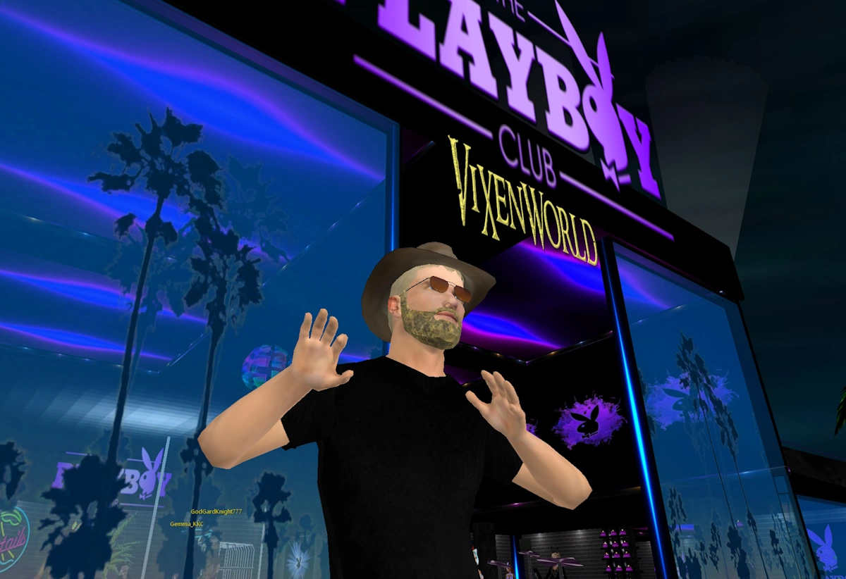 Our avatar taking his first steps in RLC to research for the red light center review