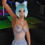 Girl dancing at the club in Red Light Center