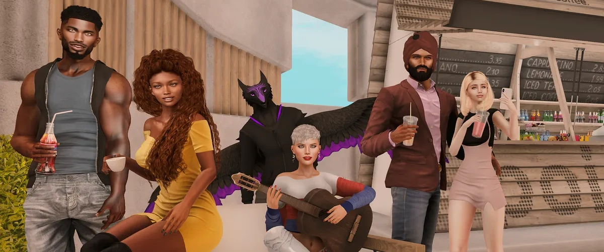 Various second life avatars