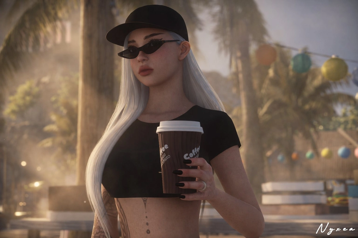 stylized picture of a female avatar